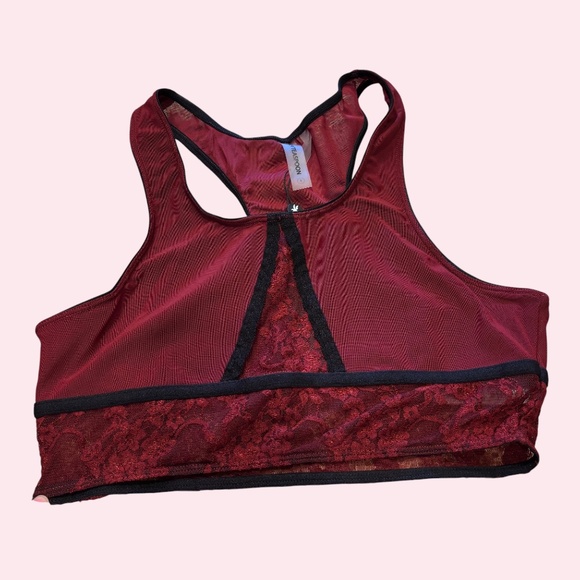 NWT One Teaspoon Wine Mesh Lace Bralette Size Small - Picture 1 of 6